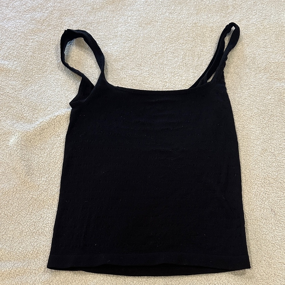 Free people - Classic Black Women's slightly cropped  Tank Top